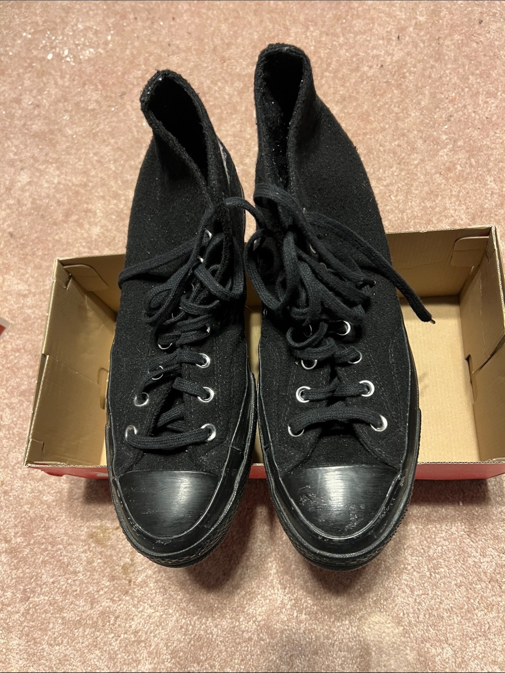 Converse Black High-Top Canvas Athletic Sneakers